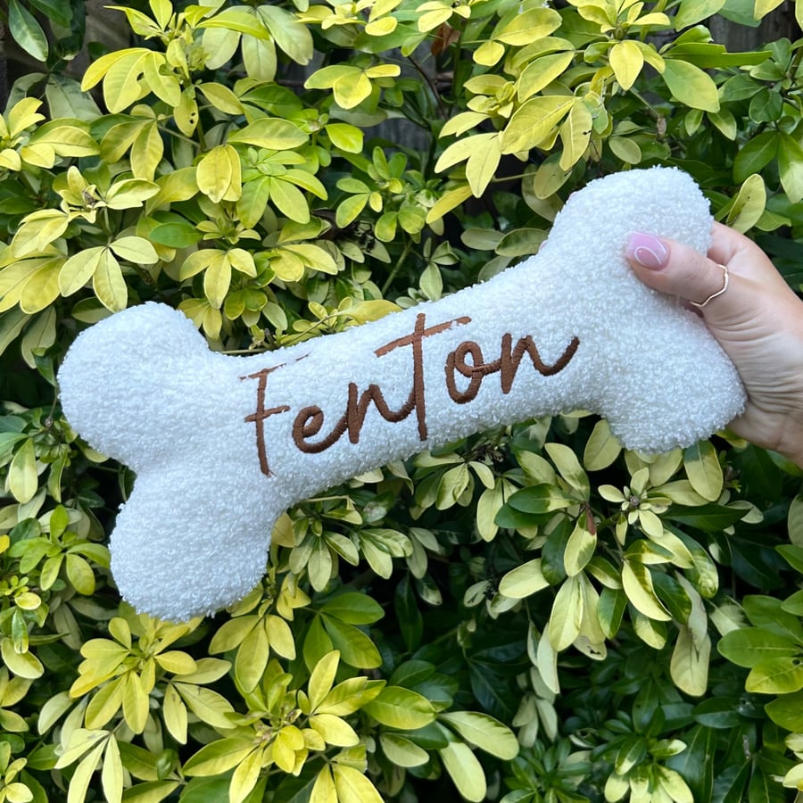 Personalised Dog Bone, Dog Toy, Gift for Dog, Squeaker, Dog Gift, Dog Bone, Pupp