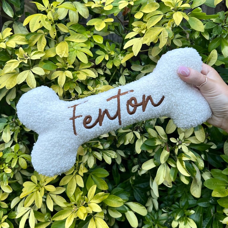 Personalised Dog Bone, Dog Toy, Gift for Dog, Squeaker, Dog Gift, Dog Bone, Pupp