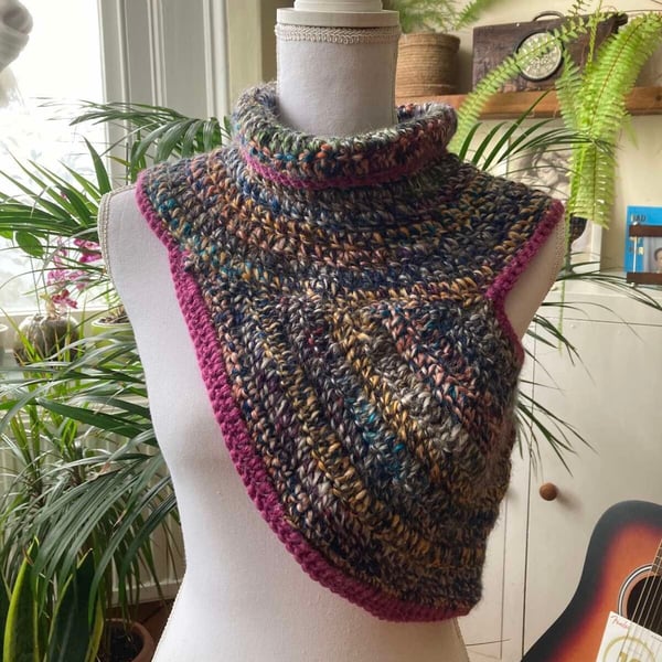 Modern Bohemian Asymmetric Woman Crochet Top - Handmade Beautiful Top