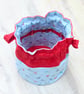 Small Drawstring Reversible Knitting or Crochet Project Bag - Image 4