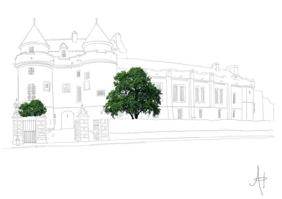 Falkland Palace (line drawing)