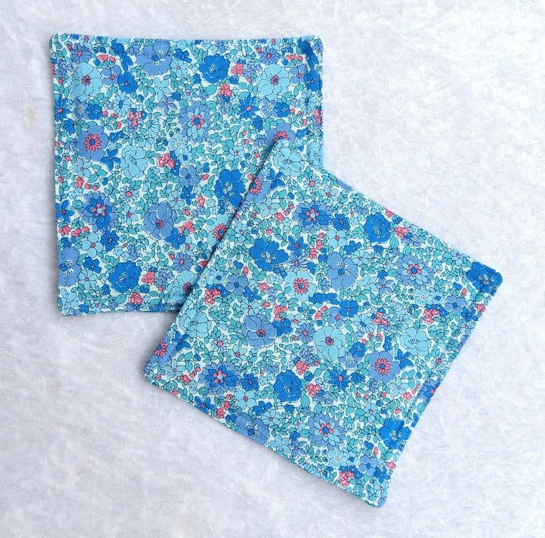 Coasters, set of two, Liberty coasters, drink mats, floral