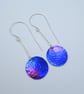 Sterling Silver and Coloured Titanium Earrings - UK Free Post - Image 3
