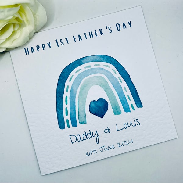 Personalised Fathers Day Card 1st Fathers day Card