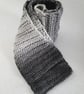 ladies Scarf Shades of Grey Ombre Style  - Image 7