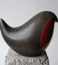 Raku fired robin (E) - Image 4