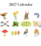 2027 Art Wall Calendar - Flowers, Birds, Nature - Image 5