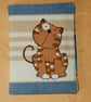 Needle case with cute ginger cat applique - Image 1