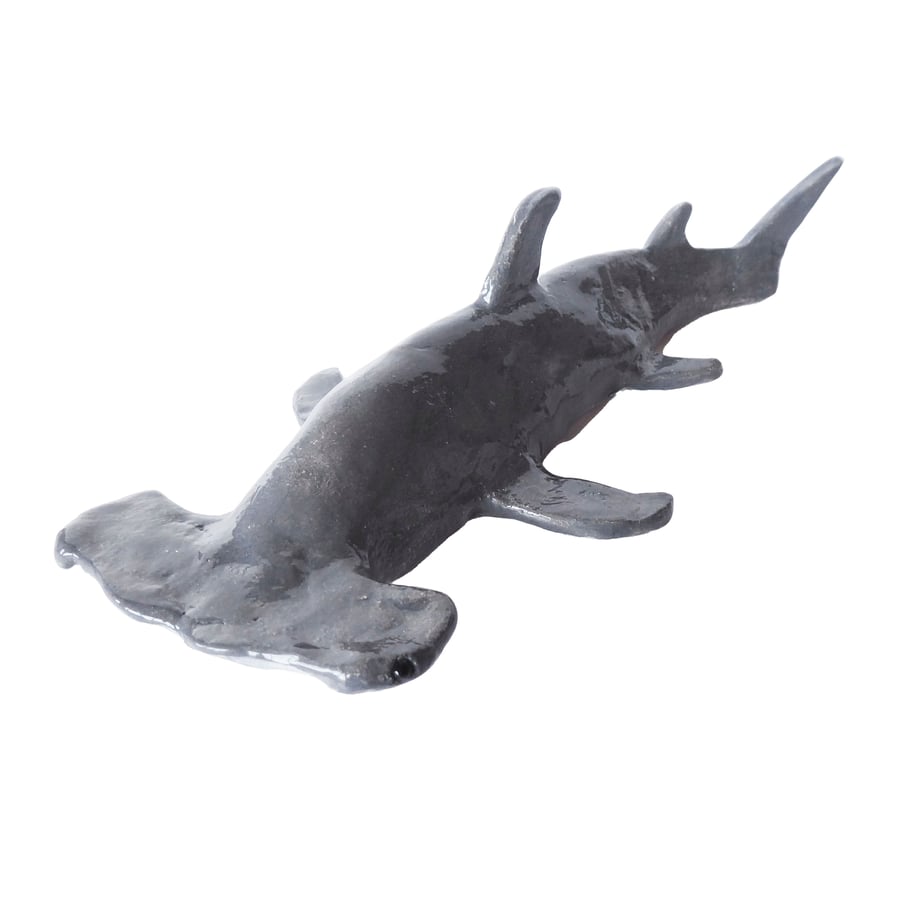 Hammerhead Shark Ceramic Ornament - Handmade