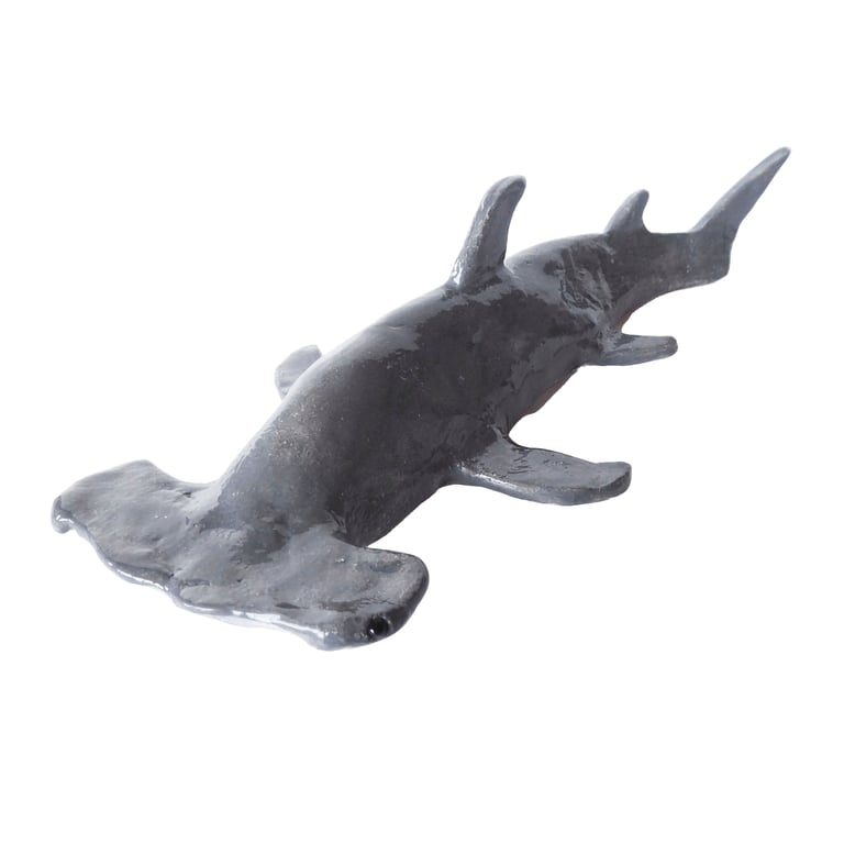 Hammerhead Shark Ceramic Ornament - Handmade