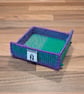 Container for small desk items - green and purple pattern - Image 2