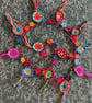 Bauble and Bell Bunting, crochet in jewel colours - Image 2