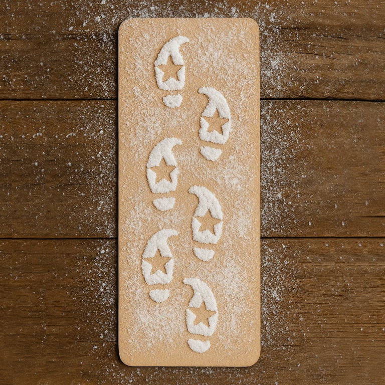 Elf Footprints Stencil for Snow – Elf Template – Reusable Christmas Decoration