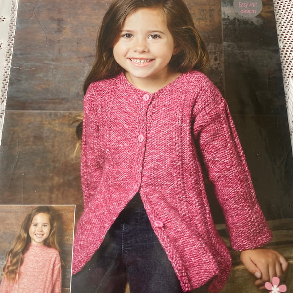 Style craft girls cardigan knitting pattern