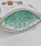 Coin purse in reclaimed embroidered cloth with Liberty trim and denim - Image 4