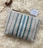 Wool Pouch - Teal. Handwoven in Wales - Image 1