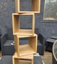 Solid Oak Cube Shelves 30cm - Floor Standing Storage Cubes x 1