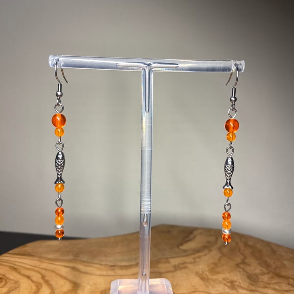 "Caviar" inspired Fish Earrings 