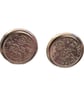 Silver-Plated 1966 UK Sixpence Cufflinks