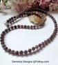 Designer African Raw Ruby Gemstone Sterling Silver Necklace - Image 2