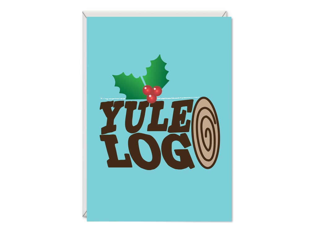 Yule Log Christmas Card