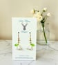 Charm Earrings - Snowdrop Flower