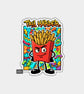 Funny Die Cut Vinyl Sticker - Try Harder French Fries