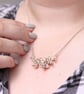 Large silver fidget pendant, Kinetic jewellery for anxiety 