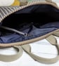 Backpack - Oilcloth Geometric Print Compact Backpack light khaki strap - Image 5