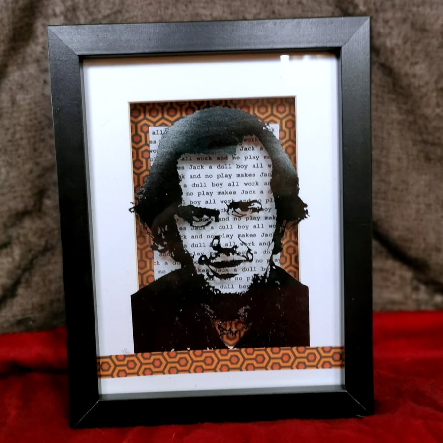 All Work And No Play Makes Jack A Dull Boy - Handmade, hand-cut framed paper art