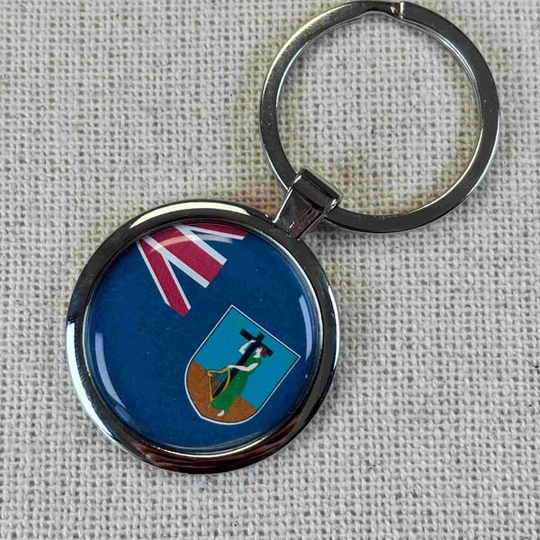 Montserrat Flag Keyring