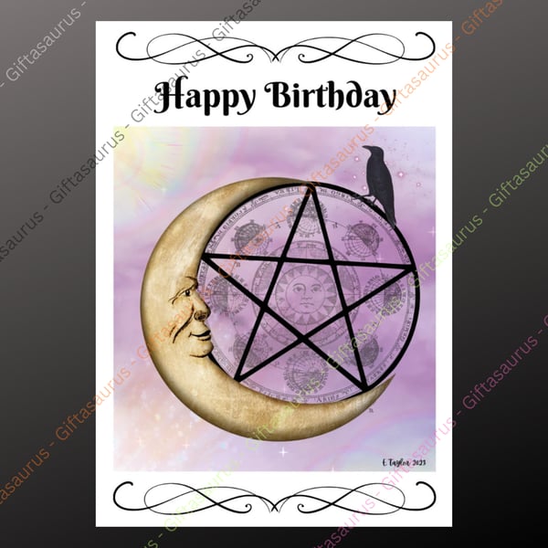 Personalised Birthday Card Plantable Seeded Wiccan Pagan Witch Witchy Gothic