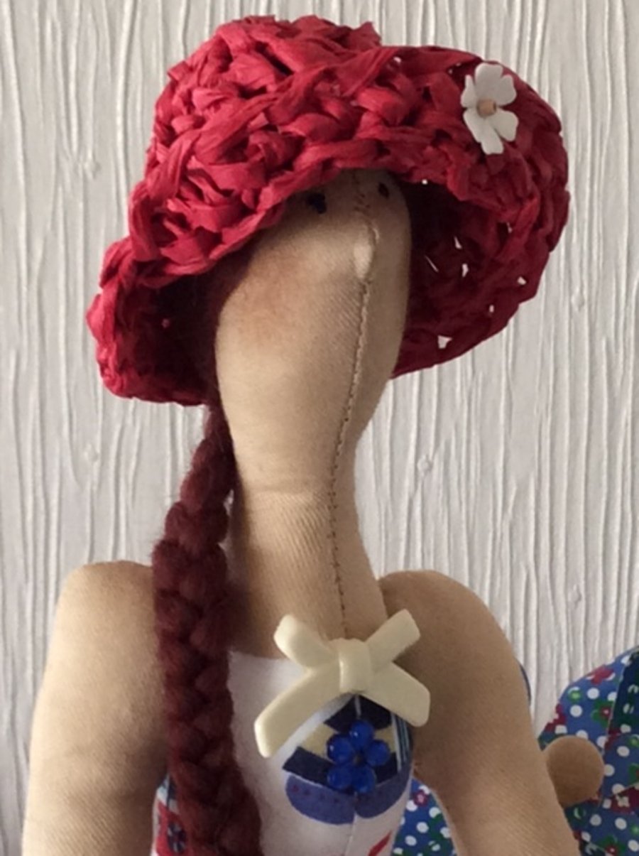 Katie - Tilda type handmade cloth doll