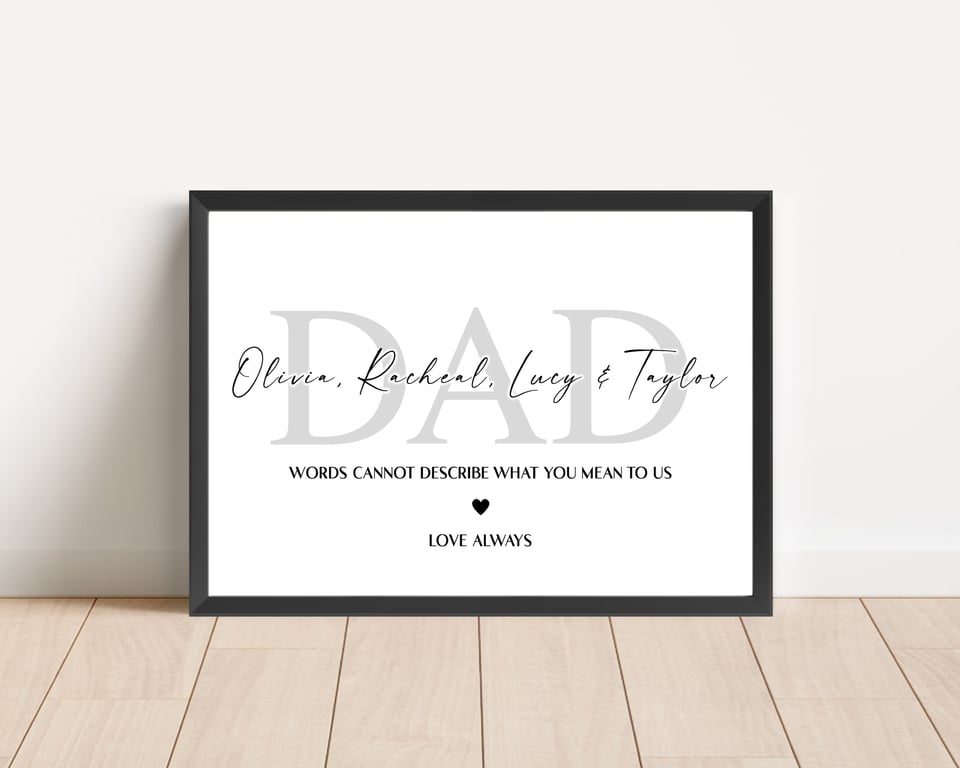 Personalised Dad Print