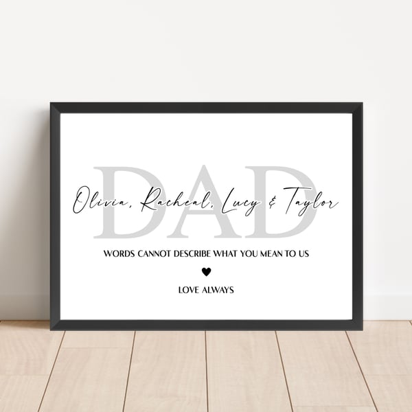 Personalised Dad Print