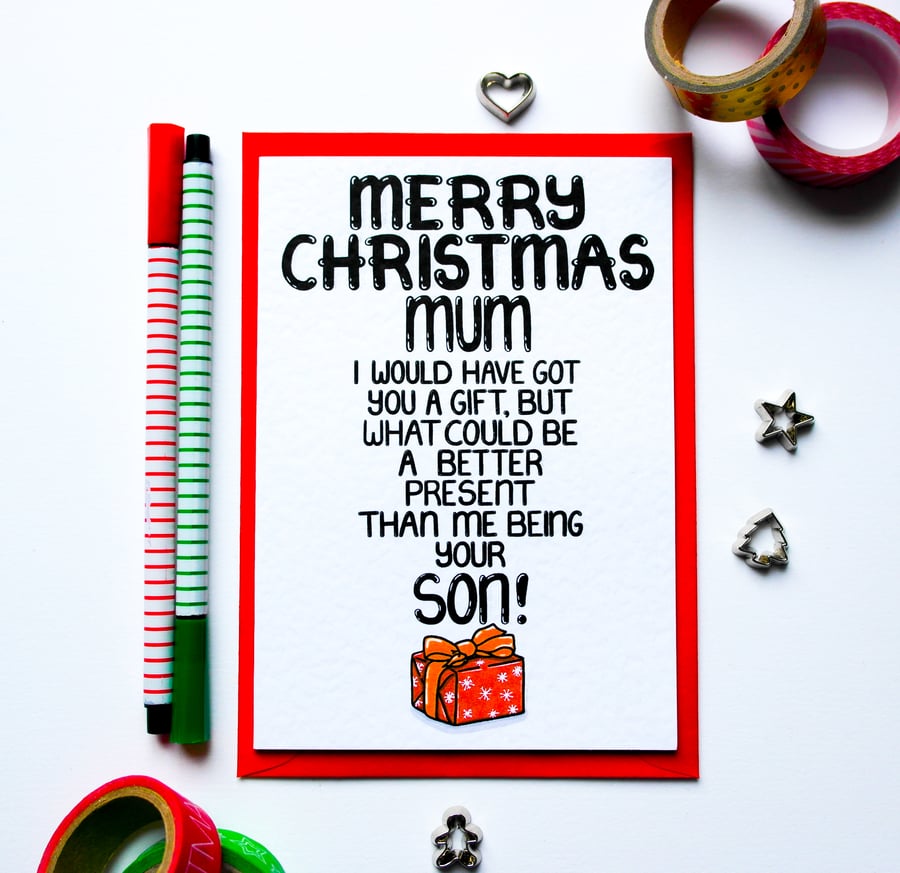 Christmas card for mom deals