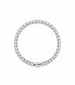 Sparkling Round Cut CZ Diamond Bracelet Silver Tone Adjustable Dainty Bracelets