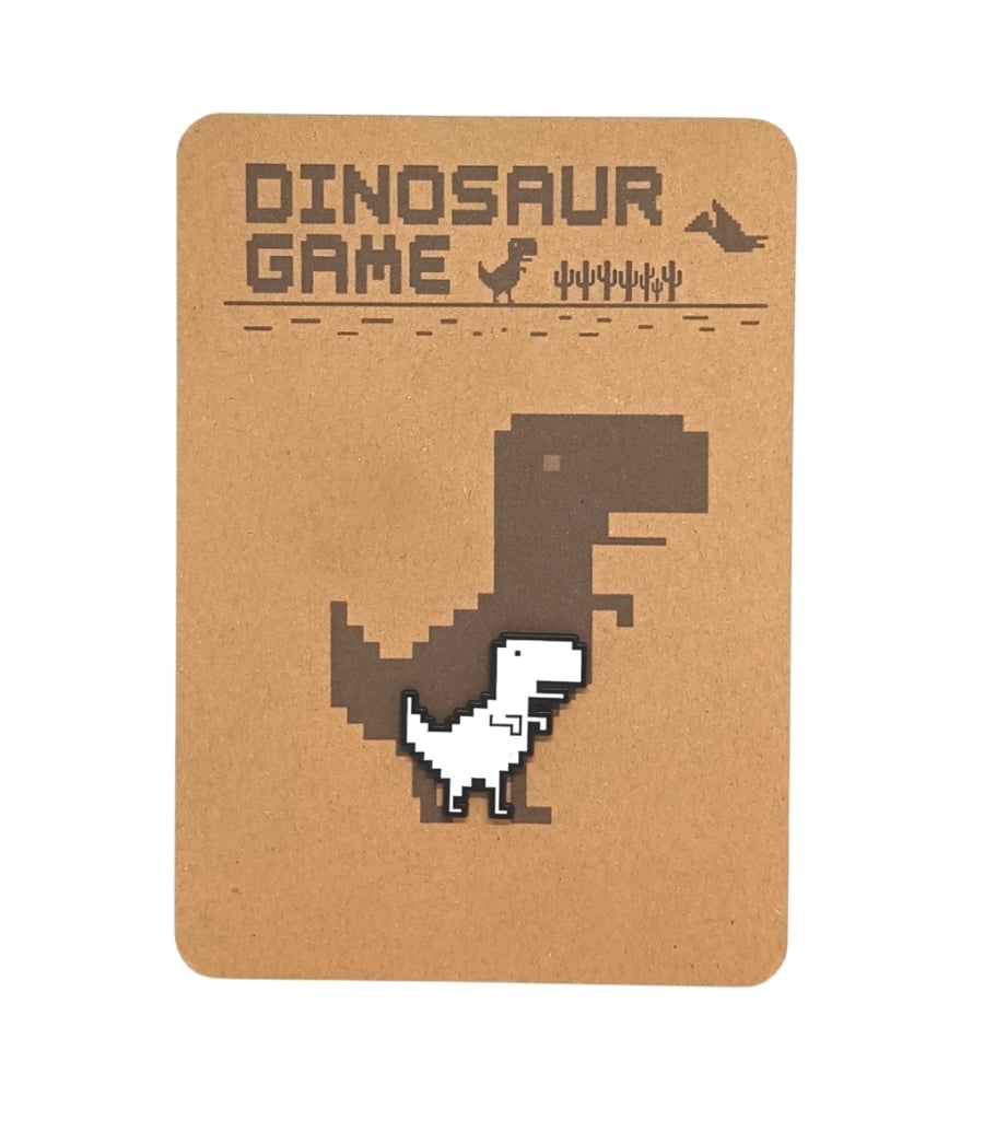 Dinosaur game Enamel pin badge brooch