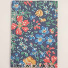 Handmade Liberty of London Fabric UK Passport Holder Premium Cotton 006