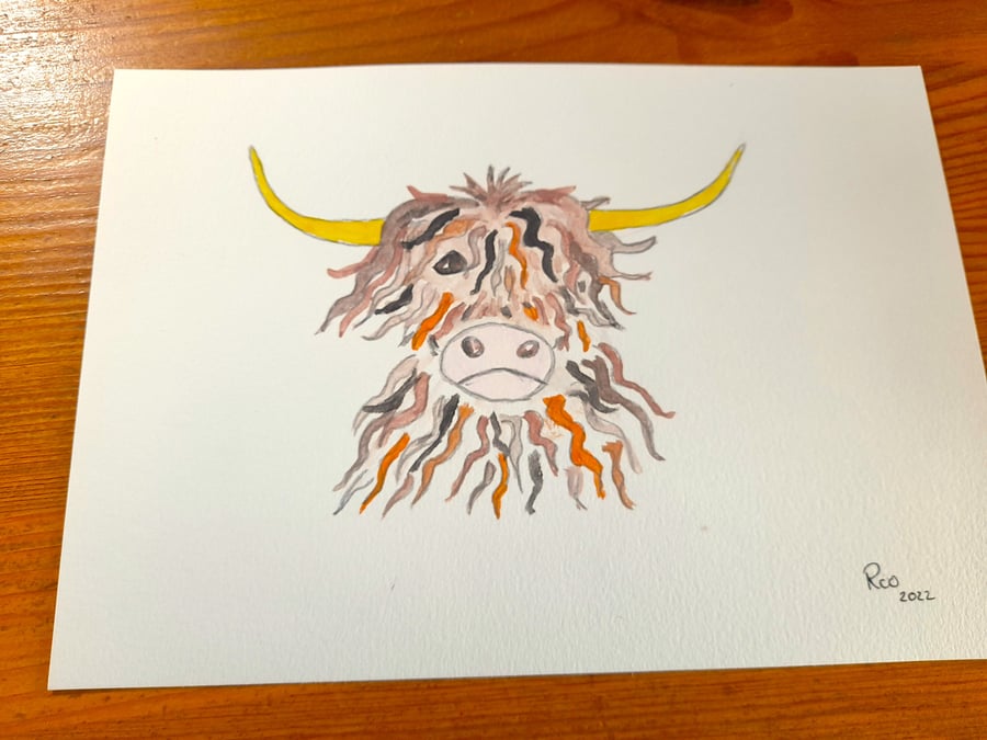 Highland Cow A5
