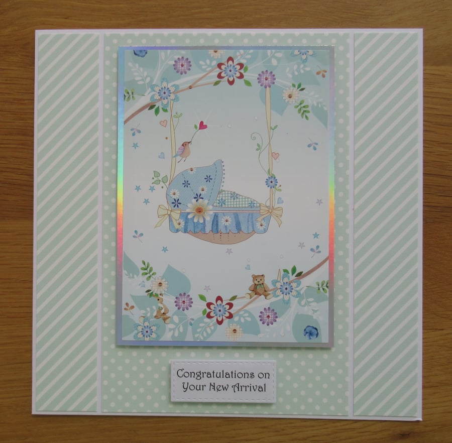 New Baby - Large Card (19x19cm)