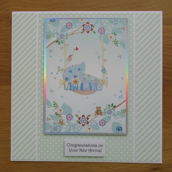 New Baby - Large Card (19x19cm)