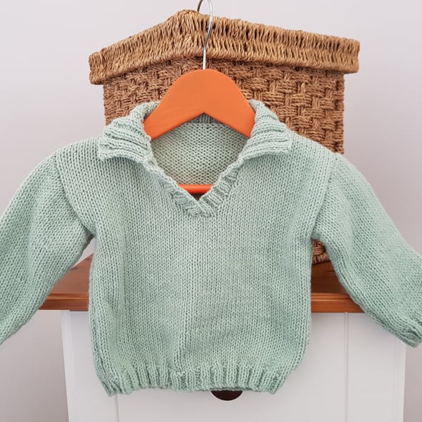 Pale Green Baby Jumper 18" 
