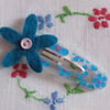 SALE Felt Flower Hair Slide
