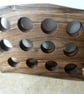 WOODEN  EGG  STAND, FOR TWELVE EGGS IN WALNUT WITH MACHINE CONTORED EDGES - Image 3