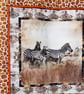AFRICAN ANIMAL QUILTED WALL HANGING THROW - Image 2