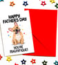 French Bulldog Father's Day Card for Dad, Funny Dog Card - Image 3