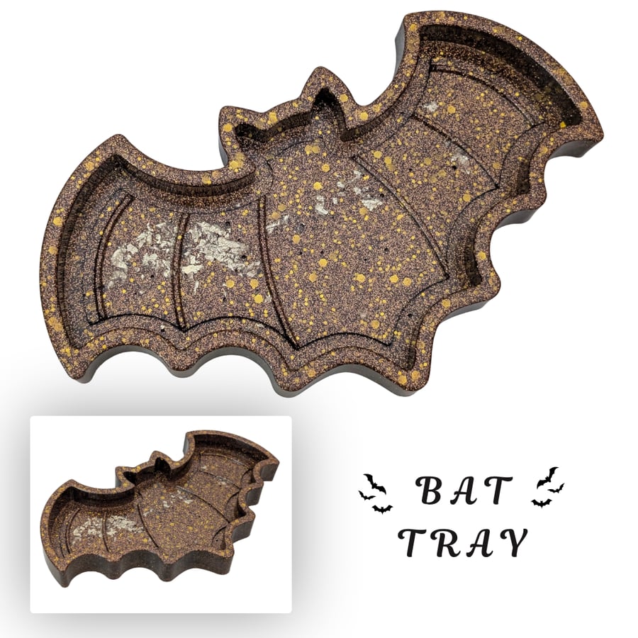 Resin Bat Trinket Tray