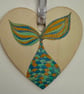 Mermaid Tail, Blue, Green and Gold  - Image 1