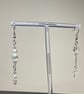 Anian - Clear Cross Asymmetrical Earrings  - Image 2